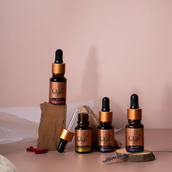 Euphoric Floral bundle essential oil Combo (Lavender+Rose+Jasmine+Ylang Ylang)